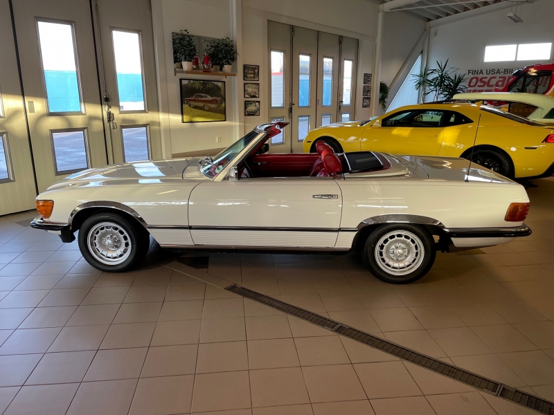 MB 350 SL Cab/HT Vit med rött skinn 1971(Såld)